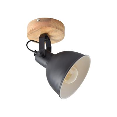 Urban Interiors Plafondspot 'Woody' Single, kleur Vintage Black Urban Interiors Plafondspot 'Woody' Single, kleur Vintage Black