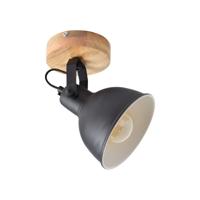 Urban Interiors Plafondspot 'Woody' Single, kleur Vintage Black - thumbnail