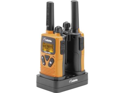 DeTeWe Outdoor 8500 twee-weg radio 8 kanalen 446 MHz Zwart, Oranje