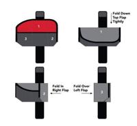 SILCA zadeltas "asymmetrico" saddle bag asymmet. grey/red - thumbnail