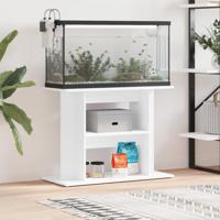 VidaXL Aquariumstandaard 80x35x60 cm bewerkt hout wit - thumbnail