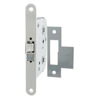 Nemef 1444 Toilet/badkamerdeurslot | DM55mm | WC55mm | krukgat 8mm | voorplaat staal gelakt 18x153mm afgerond | zamac dag- en nachtschoot | DR 1+3/2+4 - thumbnail