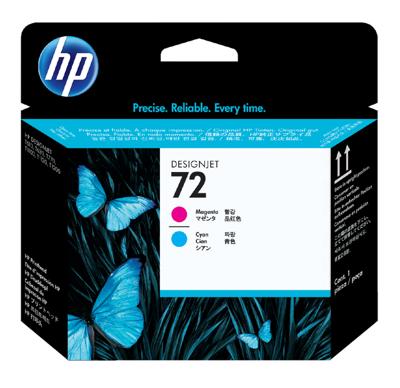HP Printkop 72 Origineel Cyaan, Magenta C9383A