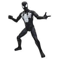 Deluxe Spider-Man actiefiguur van 30 cm in zwart pak, Titan-serie, superheldenspeelgoed voor kinderen, Marvel Spider-Man, geschikt voor kinderen vanaf 4 jaar. - thumbnail