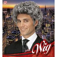 Pruik John grijs - thumbnail