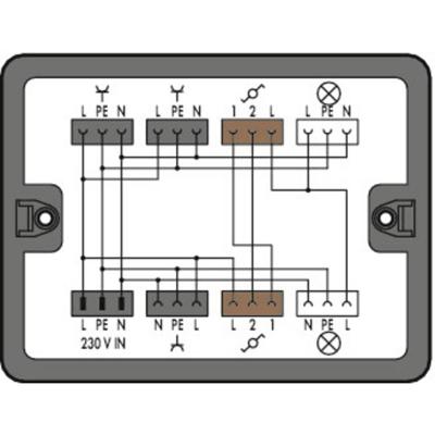 WAGO 899-631/189-000 Verdeeldoos 899 25 A Zwart 1 stuk(s)