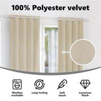 VidaXL Verduisterende gordijnen 2 pcs crème 140 x 245 cm fluweel - thumbnail