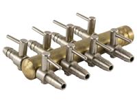 Europond Verchroomde Luchtverdeler 9mm - 8 Reguleerbare Uitgangen, Roestvrij Voor Vijver & Aquarium - thumbnail