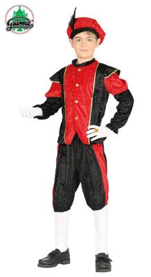 Pietenpak jongen/meisje rood-zwart