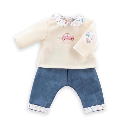 Corolle t-shirt en spijkerbroek voor babypop, 30cm Corolle t-shirt en spijkerbroek voor babypop, 30cm