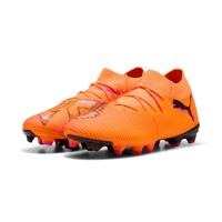 PUMA Future 8 Match Gras / Kunstgras Voetbalschoenen (MG) Oranje Roze Zwart - thumbnail