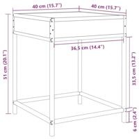 Nachtkastje met Infinity LED 40x40x51 cm grijs sonoma eiken - thumbnail