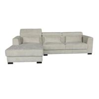 Tower Living 3-zits Loungebank 'Brighton' Links, kleur Ivory - thumbnail