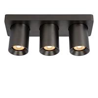 Lucide NIGEL Plafondspot 3xGU10 - Antraciet - thumbnail