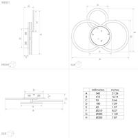Eglo PlafondlampZigbee Parrapos-Z 54,5x44,5cm zwart - 900321 - thumbnail