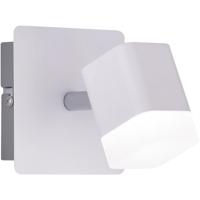 LED Wandspot 4W Warm Wit 3000K - Rond Mat Wit Aluminium - thumbnail