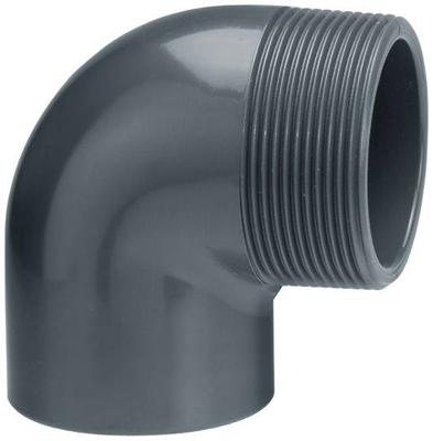 PVC knie 90 graden lijm x buitendraad - 40 mm x 1 1/4"