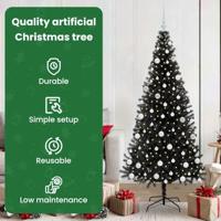 VidaXL Kerstboom met 300 led met standaard zwart 180 cm pvc - thumbnail