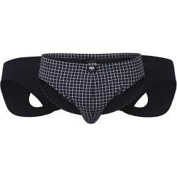 Heren boxers Modal 2-pak 20477 - Stoffen band - Heren Boxershort - XXL - Zwart - Onderbroek heren heren - Ondergoed heren heren - XXL - Onderbroek