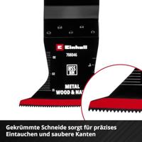 Einhell 708046 Tauchsägeblatt BIM Met, 65mm Bimetaal Multitool toebehorenset 65 mm 1 stuk(s) - thumbnail