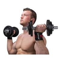 Tunturi Wrist Wrap Set l zwart rood - thumbnail