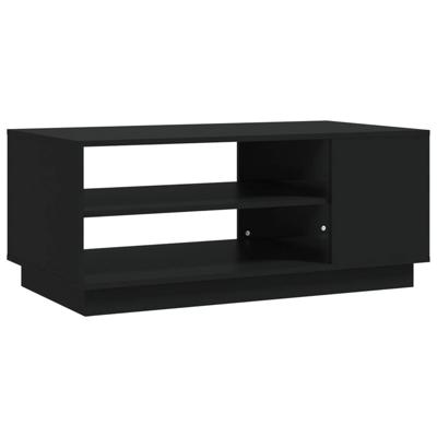 Salontafel 102x55x43 cm bewerkt hout zwart