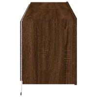 Tv-wandmeubels met LED 2 st 60x35x41 cm bruin eikenkleur - thumbnail