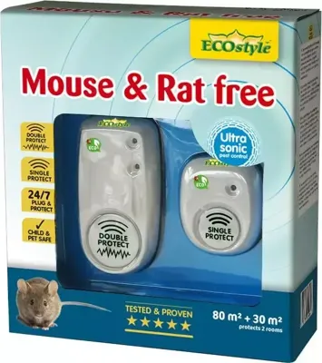 Ecostyle Mouse & rat free duopack 80m2 + 30m2 Ecostyle Mouse & rat free duopack 80m2 + 30m2