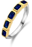 TI SENTO-Milano 12274BY Ring zilver-kleursteen goud- en zilverkleurig-blauw - thumbnail