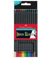Faber Castell fc-116412 kleurpotloden black edition in etui 12 stuks - thumbnail