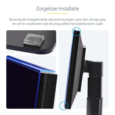 StarTech.com 27 inch 16:9 Computer Monitor Privacy Filter, Hangend Acryl Security Filter, Screen Protector, +/- 30 Graden
