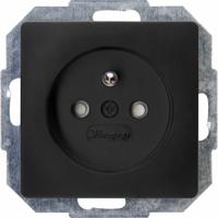 Kopp 921150086 Wandcontactdoos Inzetstuk Paris Zwart (mat) 1 stuk(s) - thumbnail