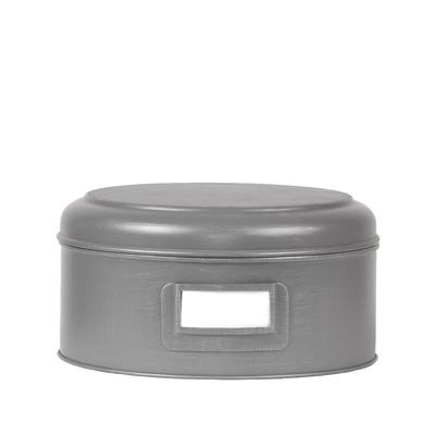 LABEL51 Opbergblik - Antiek grijs - Metaal - XL - 25x25x13 cm LABEL51 Opbergblik - Antiek grijs - Metaal - XL - 25x25x13 cm