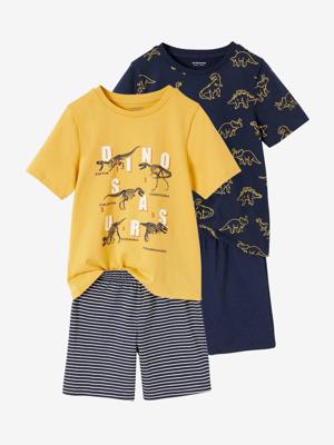 Set van 2 pyjashorts met dinosaurus voor jongens marineblauw Set van 2 pyjashorts met dinosaurus voor jongens marineblauw