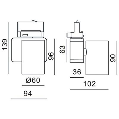 Deko Light Nihal Mini 707036 LED-railspot 3-fasig 15 W LED Energielabel: G (A - G) Wit