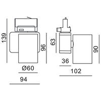 Deko Light Nihal Mini 707036 LED-railspot 3-fasig 15 W LED Energielabel: G (A - G) Wit - thumbnail