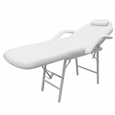VidaXL Behandelingsstoel voor gezicht 185x78x76 cm kunstleer wit - thumbnail