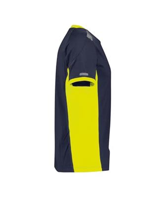DASSY t-shirt tampico nachtblauw/fluogeel l