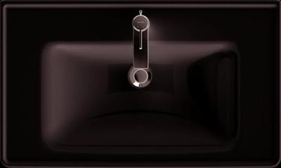 Wastafel Duravit D-Neo Met Rand Overloop Kraanvlak 1 Kraangat 80 cm Hoogglans Wit Duravit