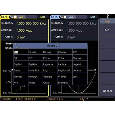 VOLTCRAFT FG-31602T Functiegenerator 1 µHz - 160 MHz 2-kanaals Arbitrair, Ruis, Puls, Blok, Sinus, Driehoek