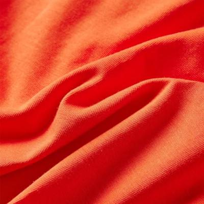 Kindershirt met lange mouwen vogelprint 104 donkeroranje - thumbnail