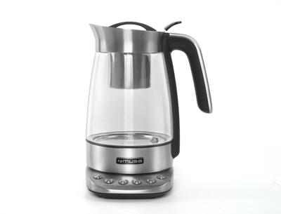 Muse MS-320T - elektrische waterkoker met temperatuurregeling, 1,2 liter