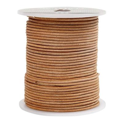 Creativ Company Leerkoord, dikte 2 mm, beige, 50 m/ 1 rol