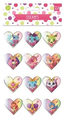 W&O stickervel 3D huisdier junior 27,5 x 14 cm papier 12-delig W&O stickervel 3D huisdier junior 27,5 x 14 cm papier 12-delig