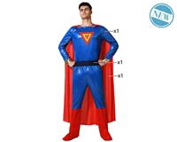 Kostuums voor Volwassenen Blauw Superheld - Maat: XS/S - Maat: XS/S - thumbnail