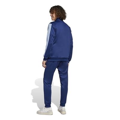 Adidas Basic 3 Stripes Trainingspak Heren Blauw - Maat XS - Kleur: Donkerblauw | Soccerfanshop