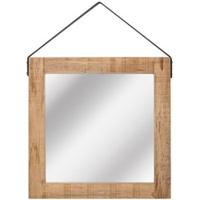 LABEL51 Spiegel - Naturel - Mangohout - 60x60 cm - thumbnail