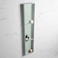 MONDIAZ EASY Nis 149,5x29,5cm in solid surface kleur Greey | Greey. 3 vakken geschikt voor in- of opbouw - thumbnail