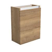 Fonteinkast Sanilux Trendline 52x40x22 cm Rechts Softclose Aluminium Natural Oak - thumbnail
