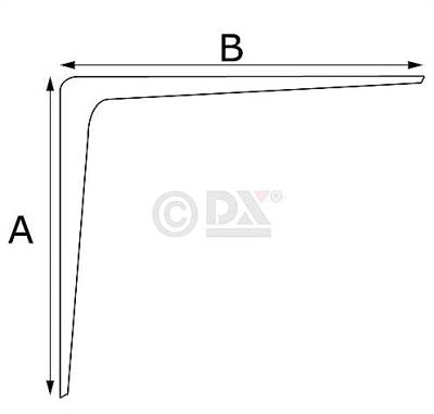 DX bank-/plankdrager wit 150 x 200 mm DX-ES 3202B